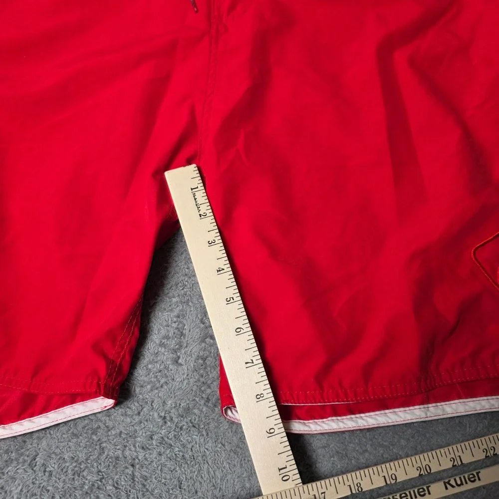 Body Glove Mens 36 Board Shorts Red Lace Up Cargo Pocket Surf Swim Trunks